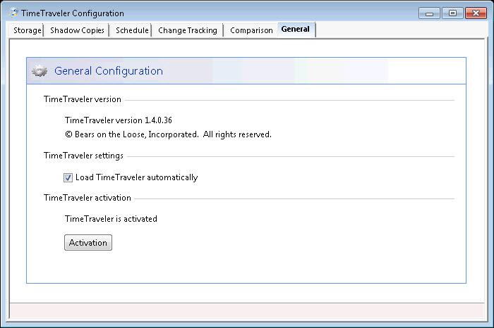 Figure 4: General Configuration showing the activation without an end date