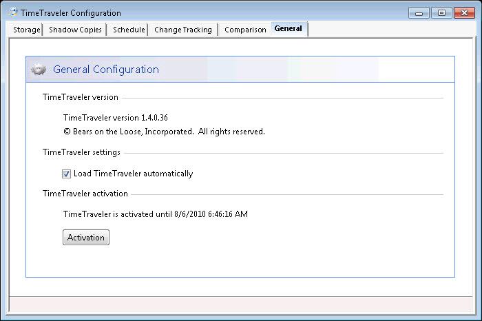 Figure 2: General Configuration showing the trial period